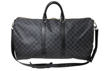 Load image into Gallery viewer, 新品同様 LOUIS VUITTON ルイヴィトン キーポルバンドリエール55 ボストンバッグ N41413 ダミエグラフィット ブラック 中古 66287