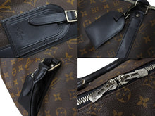 画像をギャラリービューアに読み込む, LOUIS VUITTON ルイヴィトン キーポル バンドリエール45 ボストンバッグ M56711 モノグラムマカサー ブラウン 美品 中古 66288