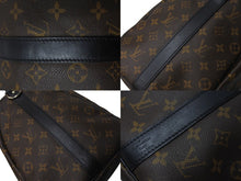 画像をギャラリービューアに読み込む, LOUIS VUITTON ルイヴィトン キーポル バンドリエール45 ボストンバッグ M56711 モノグラムマカサー ブラウン 美品 中古 66288