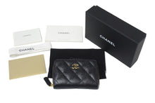画像をギャラリービューアに読み込む, 極美品 CHANEL シャネル マトラッセ コインケース AP0216 キャビアスキン ブラック ゴールド金具 中古 66291