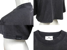 Load image into Gallery viewer, courreges クレージュ 半袖Ｔシャツ クロップド ショート丈 トップス 223JTS077JS00719071 サイズXS グレー コットン 美品 中古 66303