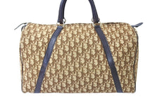 画像をギャラリービューアに読み込む, Christian Dior クリスチャンディオール ボストンバッグ 40cm トロッター柄 ブラウン ベージュ キャンバス レザー 良品 中古 66319