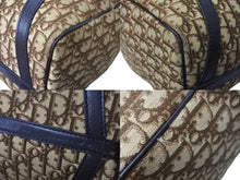 画像をギャラリービューアに読み込む, Christian Dior クリスチャンディオール ボストンバッグ 40cm トロッター柄 ブラウン ベージュ キャンバス レザー 良品 中古 66319