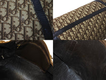 画像をギャラリービューアに読み込む, Christian Dior クリスチャンディオール ボストンバッグ 40cm トロッター柄 ブラウン ベージュ キャンバス レザー 良品 中古 66319