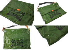 Load image into Gallery viewer, LOUIS VUITTON ルイヴィトン ブサス ショルダーバッグ M93187 エナメル レザー グリーン オレンジ ゴールド 良品 中古 66320