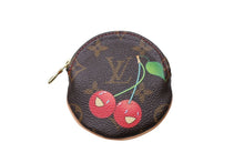 Load image into Gallery viewer, 極美品 LOUIS VUITTON ルイヴィトン ポルトモネ ロン コインケース M95043 モノグラムチェリー 村上隆 ゴールド金具 中古 66331
