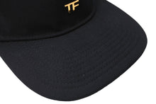 画像をギャラリービューアに読み込む, TOM FORD トムフォード COTTON CANVAS TF BASEBALL CAP キャップ ベースボールキャップ ブラック ゴールド金具 美品 中古 66339