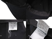 画像をギャラリービューアに読み込む, TOM FORD トムフォード COTTON CANVAS TF BASEBALL CAP キャップ ベースボールキャップ ブラック ゴールド金具 美品 中古 66339