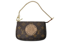 Load image into Gallery viewer, LOUIS VUITTON ルイヴィトン ミニ ポシェット アクセソワール ポーチ M60153 T&amp;B ブラウン ゴールド金具 美品 中古 66344