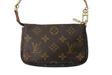 Load image into Gallery viewer, LOUIS VUITTON ルイヴィトン ミニ ポシェット アクセソワール ポーチ M60153 T&amp;B ブラウン ゴールド金具 美品 中古 66344