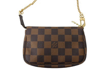 Load image into Gallery viewer, 極美品 LOUIS VUITTON ルイヴィトン ミニ ポシェット アクセソワール ポーチ N58009 ダミエキャンバス ゴールド金具 中古 66345