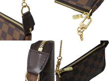 Load image into Gallery viewer, 極美品 LOUIS VUITTON ルイヴィトン ミニ ポシェット アクセソワール ポーチ N58009 ダミエキャンバス ゴールド金具 中古 66345