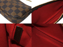 Load image into Gallery viewer, 極美品 LOUIS VUITTON ルイヴィトン ミニ ポシェット アクセソワール ポーチ N58009 ダミエキャンバス ゴールド金具 中古 66345