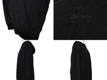 画像をギャラリービューアに読み込む, CHROME HEARTS クロムハーツ ライトダウンジャケット サイズXL ブラック ナイロン クロスパッチ9枚 シルバー925 美品 中古 66351