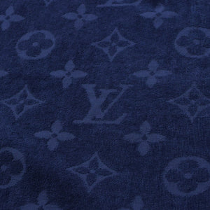 新品同様品 LOUIS VUITTON ルイヴィトン フータモノグラム バンダナ ブランケット MP3348 22AW ブルー 中古 4a006636