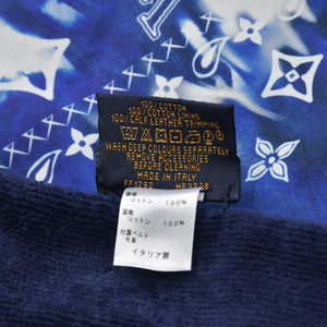 新品同様品 LOUIS VUITTON ルイヴィトン フータモノグラム バンダナ ブランケット MP3348 22AW ブルー 中古 4a006636