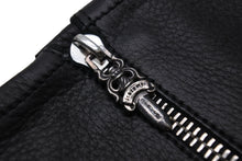 画像をギャラリービューアに読み込む, 極美品 CHROME HEARTS クロムハーツ DGR ZIP GROVE ダガージップ レザー グローブ 手袋 ブラック シルバー金具 サイズ8 中古 66360