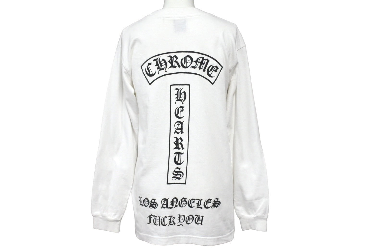 CHROME HEARTS クロムハーツ FUCK YOU ロング Tシャツ トップス 長袖 サイズS ホワイト ブラック 良品 中古 66365 –  Casanova Vintage