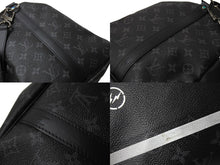 Load image into Gallery viewer, 極美品 LOUIS VUITTON ルイヴィトン ボストンバッグ キーポル バンドリエール45 藤原ヒロシ フラグメント ブラック M43413 中古 66368