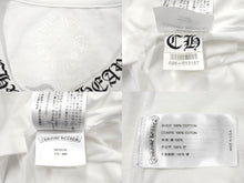 Load image into Gallery viewer, 極美品 CHROME HEARTS クロムハーツ 半袖Ｔシャツ トップス クールネック サイズM ホワイト ブラック 中古 66369