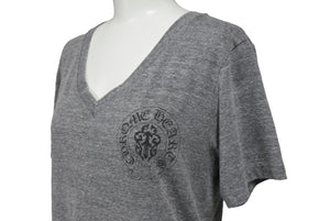 CHROME HEARTS クロムハーツ 半袖Ｔシャツ トップス カットソー バックプリント サイズM グレー 美品 中古 66370