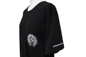 CHROME HEARTS クロムハーツ 半袖Ｔシャツ トップス クルーネック サイズM ブラック ホワイト 美品 中古 66372