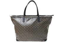 画像をギャラリービューアに読み込む, 極美品 GOYARD ゴヤール アルトワGM バッグ トートバッグ ARTOISGMLTY01CL01P PVC レザー ブラック シルバー金具 中古 66376