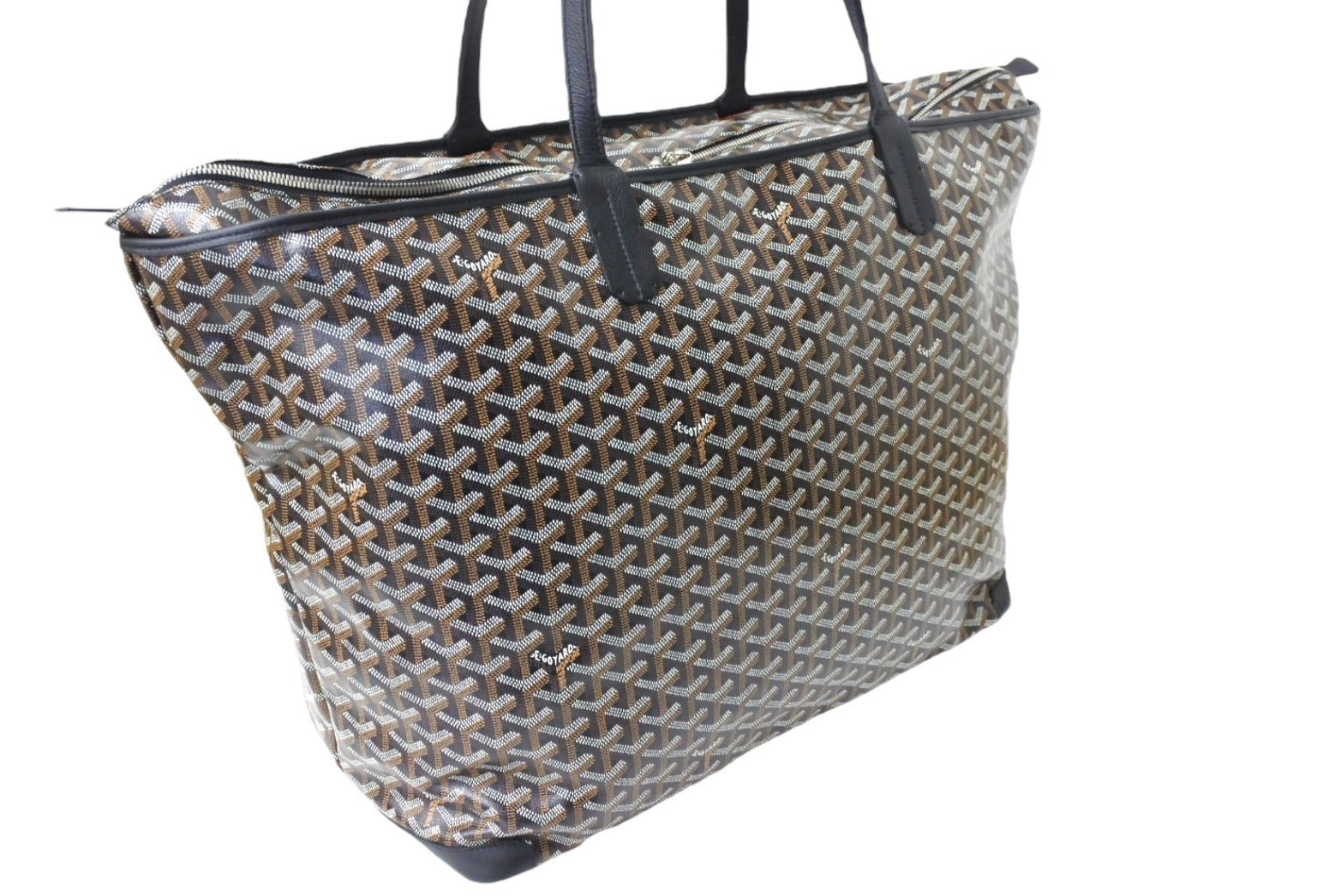 極美品 GOYARD ゴヤール アルトワGM バッグ トートバッグ ARTOISGMLTY01CL01P PVC レザー ブラック シルバー金具 中古  66376 – Casanova Vintage