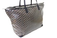 画像をギャラリービューアに読み込む, 極美品 GOYARD ゴヤール アルトワGM バッグ トートバッグ ARTOISGMLTY01CL01P PVC レザー ブラック シルバー金具 中古 66376