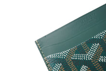 画像をギャラリービューアに読み込む, 新品未使用 GOYARD ゴヤール サン シュルピス カードケース グリーン PVC レザー STSULPPMLTY09CL09X 中古 66377