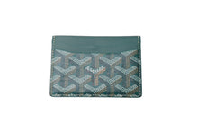 Load image into Gallery viewer, 新品未使用 GOYARD ゴヤール サン シュルピス カードケース グリーン PVC レザー STSULPPMLTY09CL09X 中古 66378