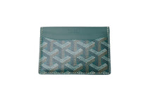 Load image into Gallery viewer, 新品未使用 GOYARD ゴヤール サン シュルピス カードケース グリーン PVC レザー STSULPPMLTY09CL09X 中古 66378