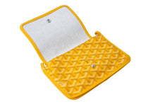 画像をギャラリービューアに読み込む, 新品未使用 GOYARD ゴヤール プリュメ ポーチウォレット 二つ折り財布 PLUMETPMLTY08CL08P イエロー シルバー金具 中古 66379