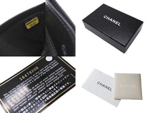 画像をギャラリービューアに読み込む, CHANEL シャネル カードケース ココマーク 16番台 イタリア製 キャビアスキン ブラック 美品 中古 66382