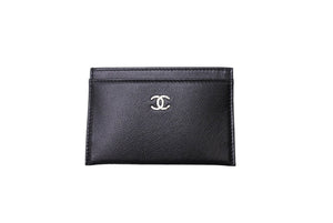 CHANEL シャネル カードケース ココマーク 16番台 イタリア製 キャビアスキン ブラック 美品 中古 66382