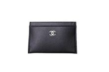 画像をギャラリービューアに読み込む, CHANEL シャネル カードケース ココマーク 16番台 イタリア製 キャビアスキン ブラック 美品 中古 66382