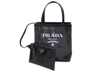 Load image into Gallery viewer, PRADA プラダ トートバッグ ハンドバッグ スパンコール メッシュ イタリア製 1BG417 ブラック ホワイト 美品 中古 66391