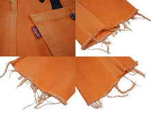 画像をギャラリービューアに読み込む, ChromeHearts クロムハーツ ギャラリーデプト リーバイス クロスパッチフレアデニムパンツ オレンジ サイズ28 美品 中古 66398