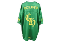 Load image into Gallery viewer, 新品未使用 ChromeHearts クロムハーツ STADIUM JERSEY SS CHプリントメッシュTシャツ グリーン イエロー サイズL 66400