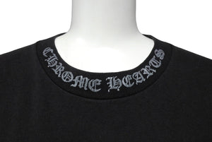 CHROME HEARTS クロムハーツ 半袖Tシャツ クルーネック カットソー コットン サイズS ブラック グレー 良品 中古 66402