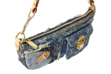 Load image into Gallery viewer, 極美品 LOUISVUITTON ルイヴィトン パウチィ ワンショルダーバッグ M95382 パッチワーク モノグラムデニム ブルー 中古 66403