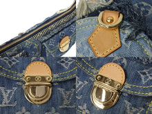 Load image into Gallery viewer, 極美品 LOUISVUITTON ルイヴィトン パウチィ ワンショルダーバッグ M95382 パッチワーク モノグラムデニム ブルー 中古 66403