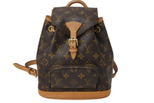 Load image into Gallery viewer, LOUIS VUITTON ルイヴィトン ミニモンスリ リュック バックパック M51137 モノグラム ブラウン 美品 中古 66408