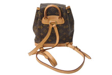 Load image into Gallery viewer, LOUIS VUITTON ルイヴィトン ミニモンスリ リュック バックパック M51137 モノグラム ブラウン 美品 中古 66408