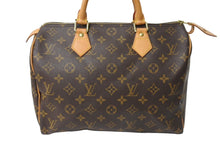 Load image into Gallery viewer, LOUIS VUITTON ルイヴィトン スピーディ30 ハンドバッグ M41526 旧型 モノグラム PVC レザー ゴールド金具 ブラウン 美品 中古 66412