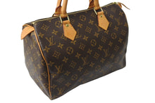 Load image into Gallery viewer, LOUIS VUITTON ルイヴィトン スピーディ30 ハンドバッグ M41526 旧型 モノグラム PVC レザー ゴールド金具 ブラウン 美品 中古 66412