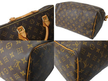 Load image into Gallery viewer, LOUIS VUITTON ルイヴィトン スピーディ30 ハンドバッグ M41526 旧型 モノグラム PVC レザー ゴールド金具 ブラウン 美品 中古 66412