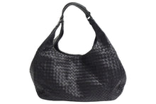 Load image into Gallery viewer, BOTTEGAVENETA ボッテガヴェネタ ハンドバッグ 124864 V0016 8175 イントレチャート レザー ブラック ガンメタ金具 美品 中古 66432