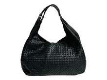 Load image into Gallery viewer, BOTTEGAVENETA ボッテガヴェネタ ハンドバッグ 124864 V0016 8175 イントレチャート レザー ブラック ガンメタ金具 美品 中古 66432