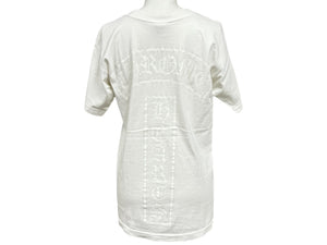 CHROME HEARTS クロムハーツ 半袖Ｔシャツ サイズS スターモチーフ ロゴ プリント ホワイト コットン 美品 中古 66475